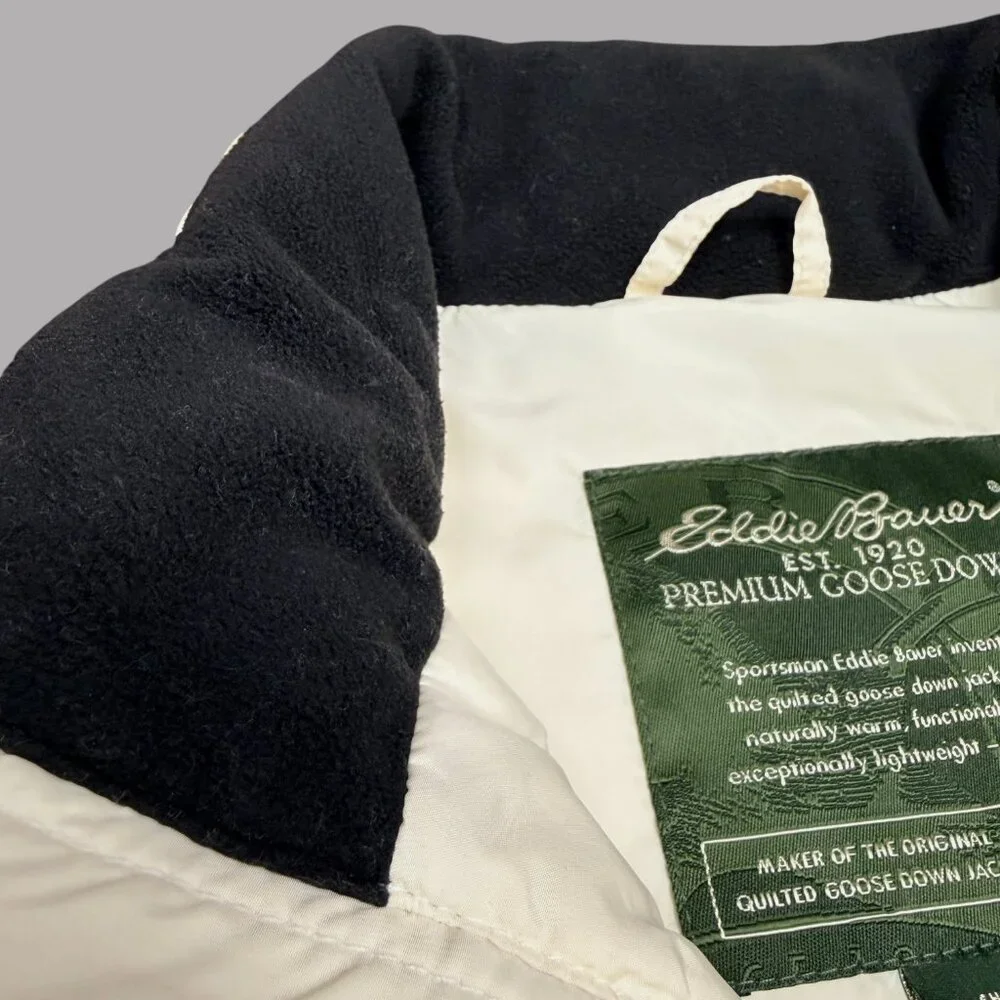 EDDIE BAUER Women's‎ Premium Quilted Goose Down Vest Cream | Size M - Picture 4 of 12